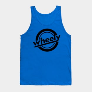 Wheely Logo Black, Back Tank Top